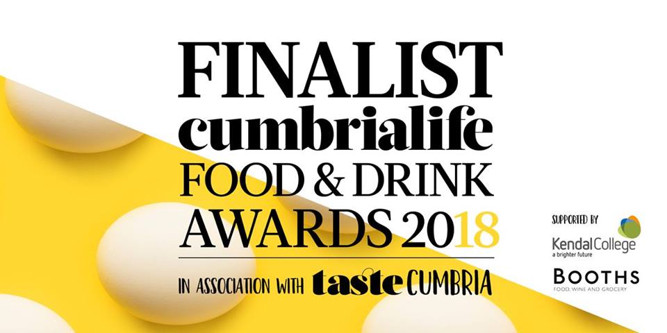 Nominated Best Food Producer for Cumbria Life Food & Drink Awards 2018